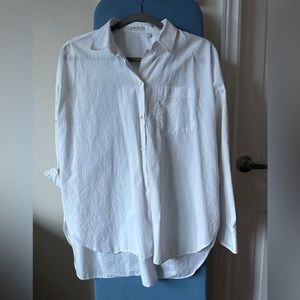 Aritzia Babaton ADLER SHIRT white size 2